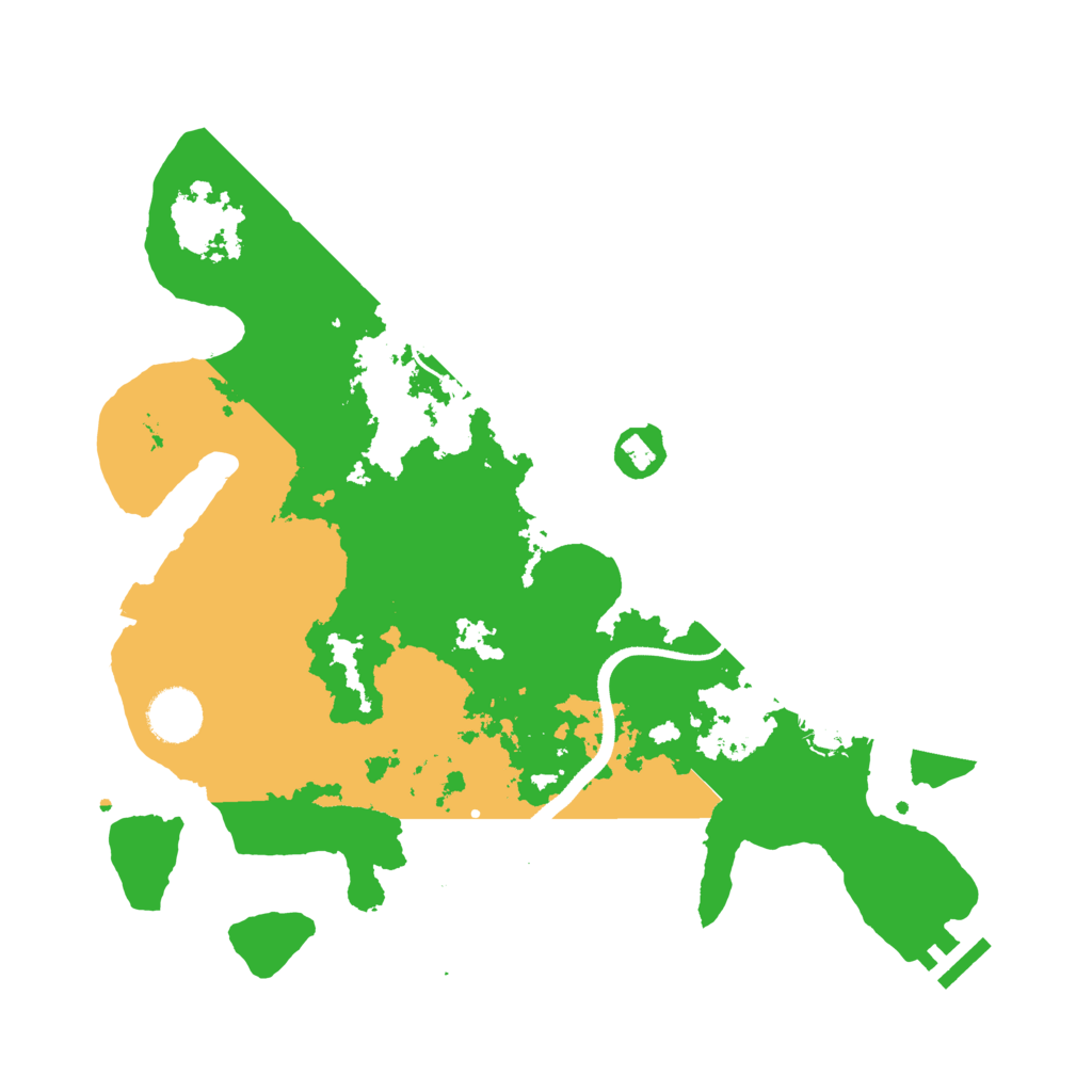 Biome Rust Map: Procedural Map, Size: 3500, Seed: 66311045