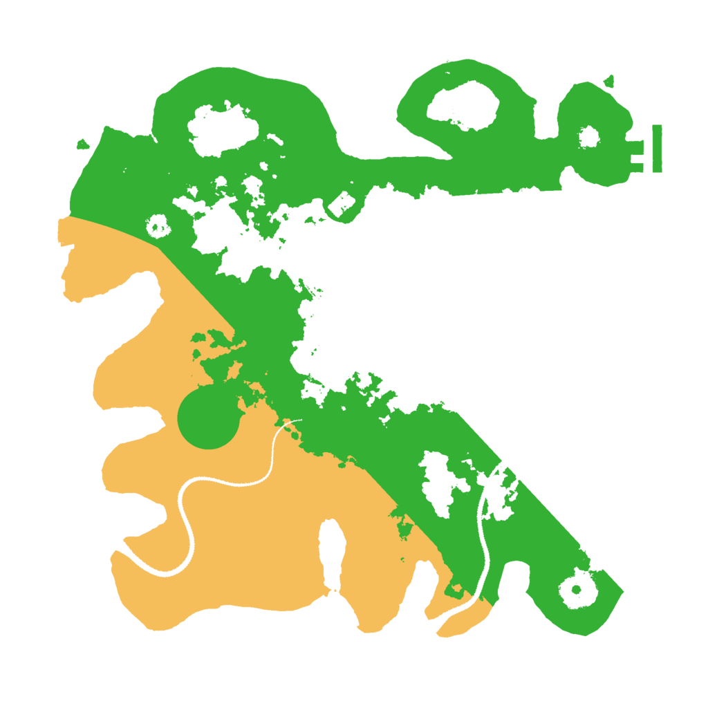 Biome Rust Map: Procedural Map, Size: 3000, Seed: 232323