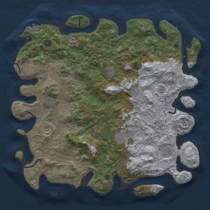 Thumbnail Rust Map: Procedural Map, Size: 4500, Seed: 19880122, 19 Monuments