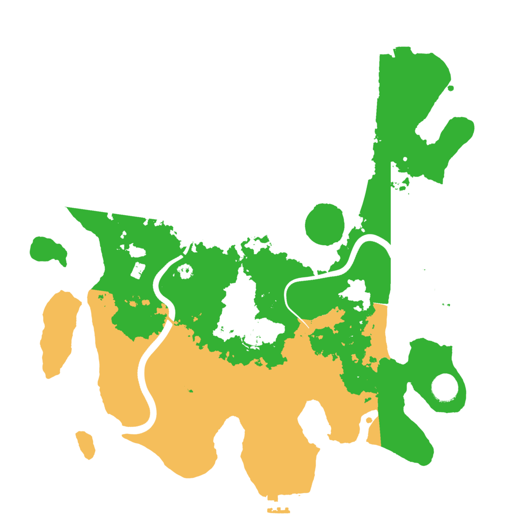 Biome Rust Map: Procedural Map, Size: 3500, Seed: 805623376