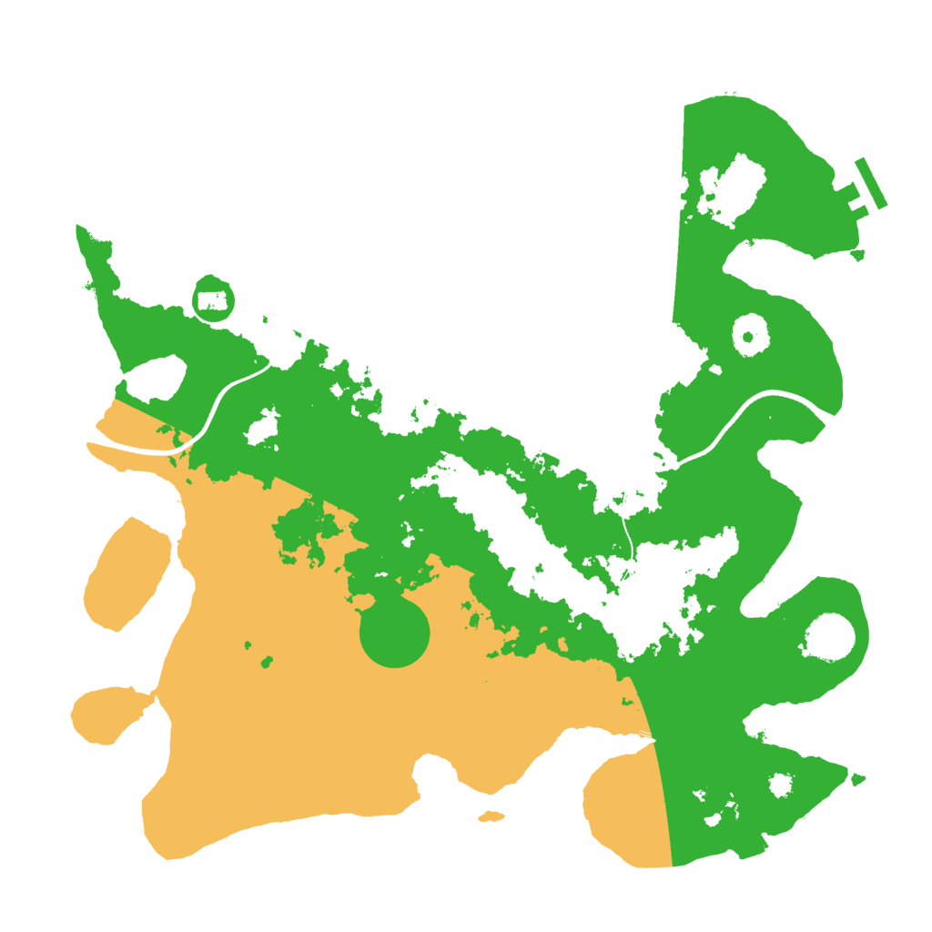 Biome Rust Map: Procedural Map, Size: 3500, Seed: 638554730