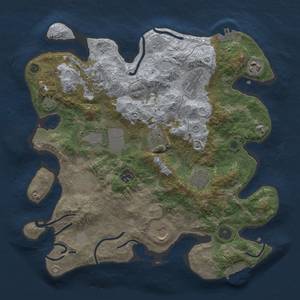 Thumbnail Rust Map: Procedural Map, Size: 3500, Seed: 638554730, 17 Monuments