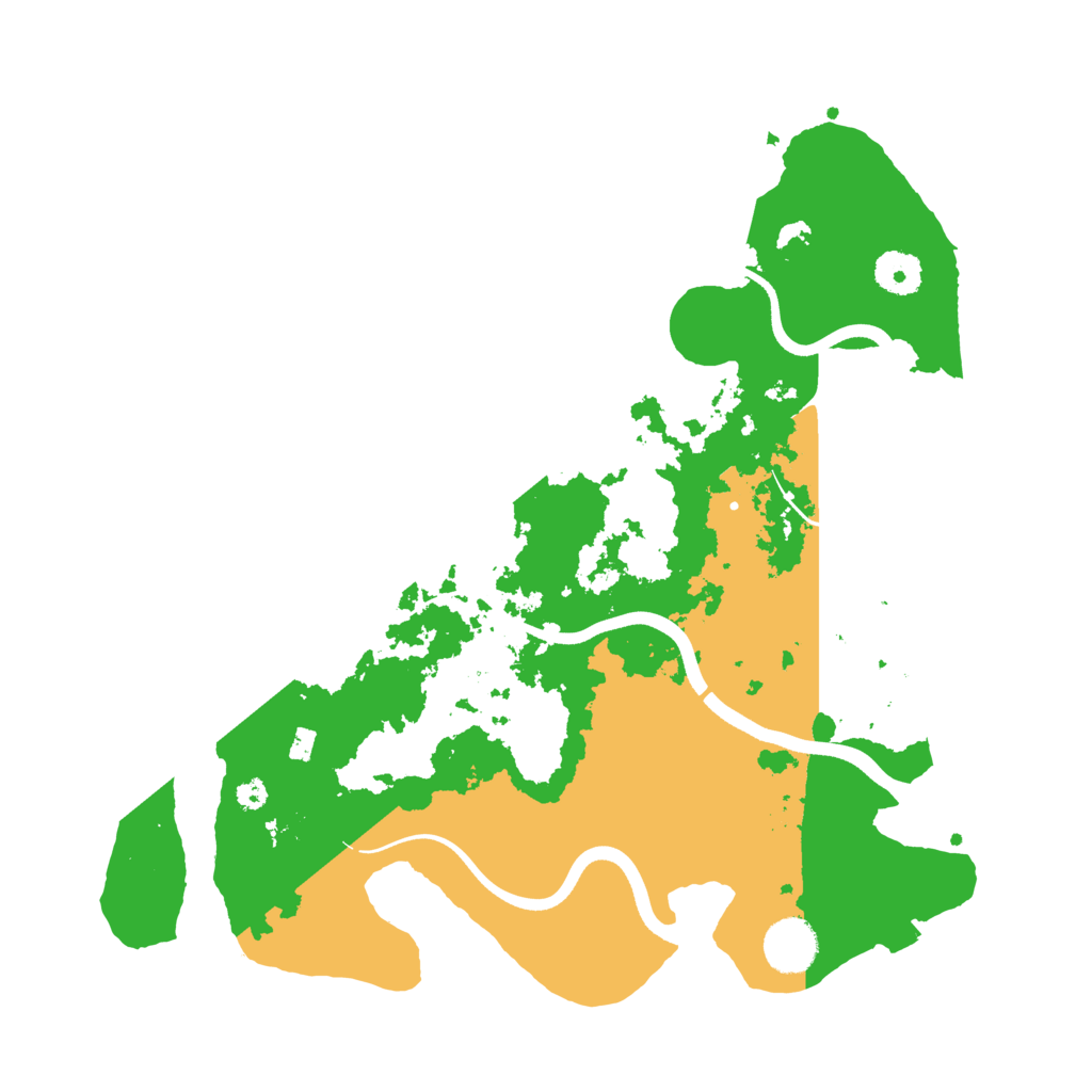 Biome Rust Map: Procedural Map, Size: 3600, Seed: 140776141