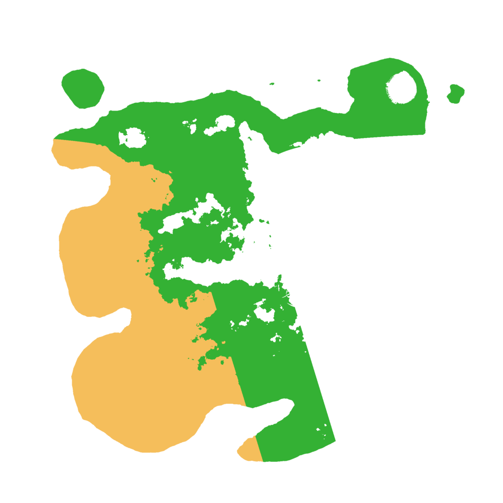 Biome Rust Map: Barren, Size: 3000, Seed: 35232