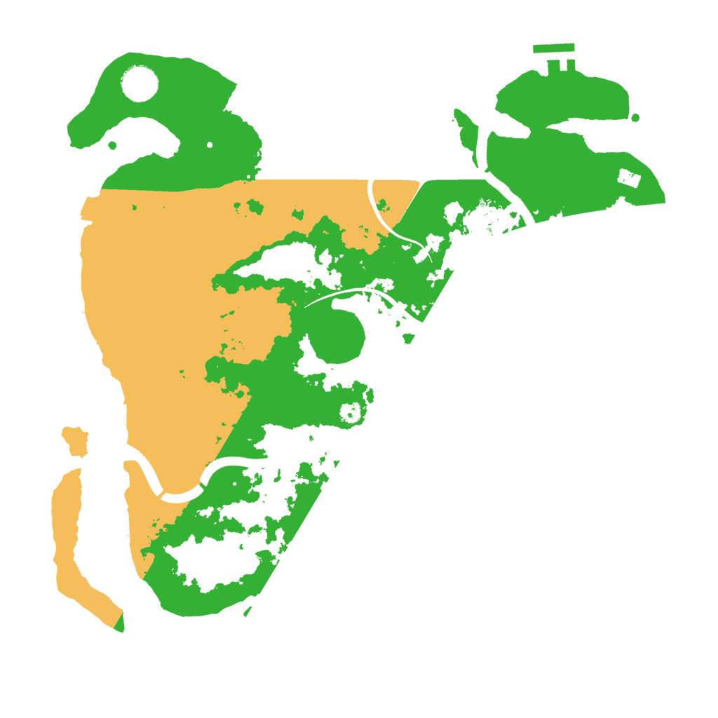 Biome Rust Map: Procedural Map, Size: 3500, Seed: 258154552
