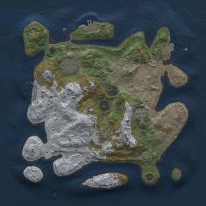 Thumbnail Rust Map: Procedural Map, Size: 3000, Seed: 1741601112, 13 Monuments