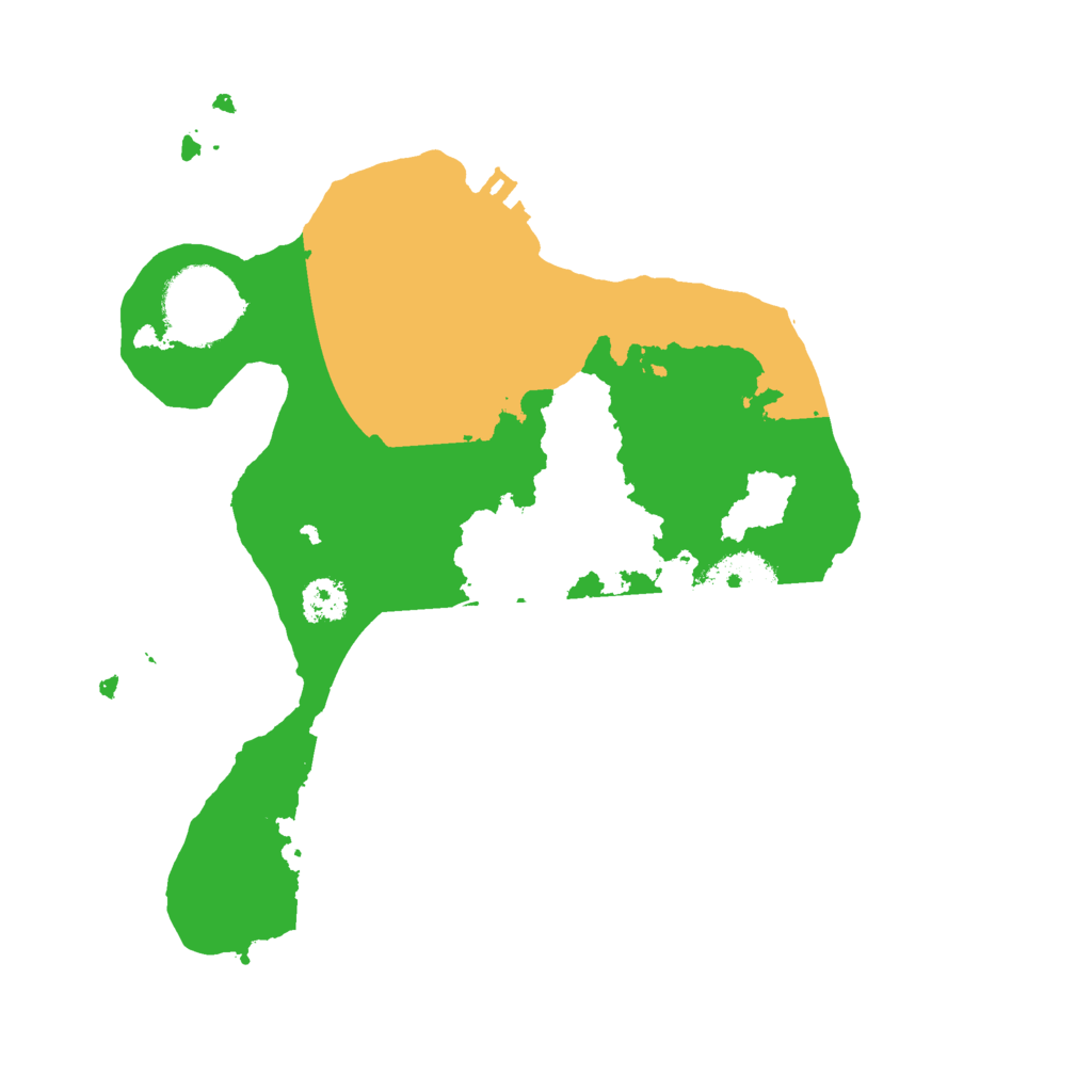 Biome Rust Map: Procedural Map, Size: 2500, Seed: 37496997