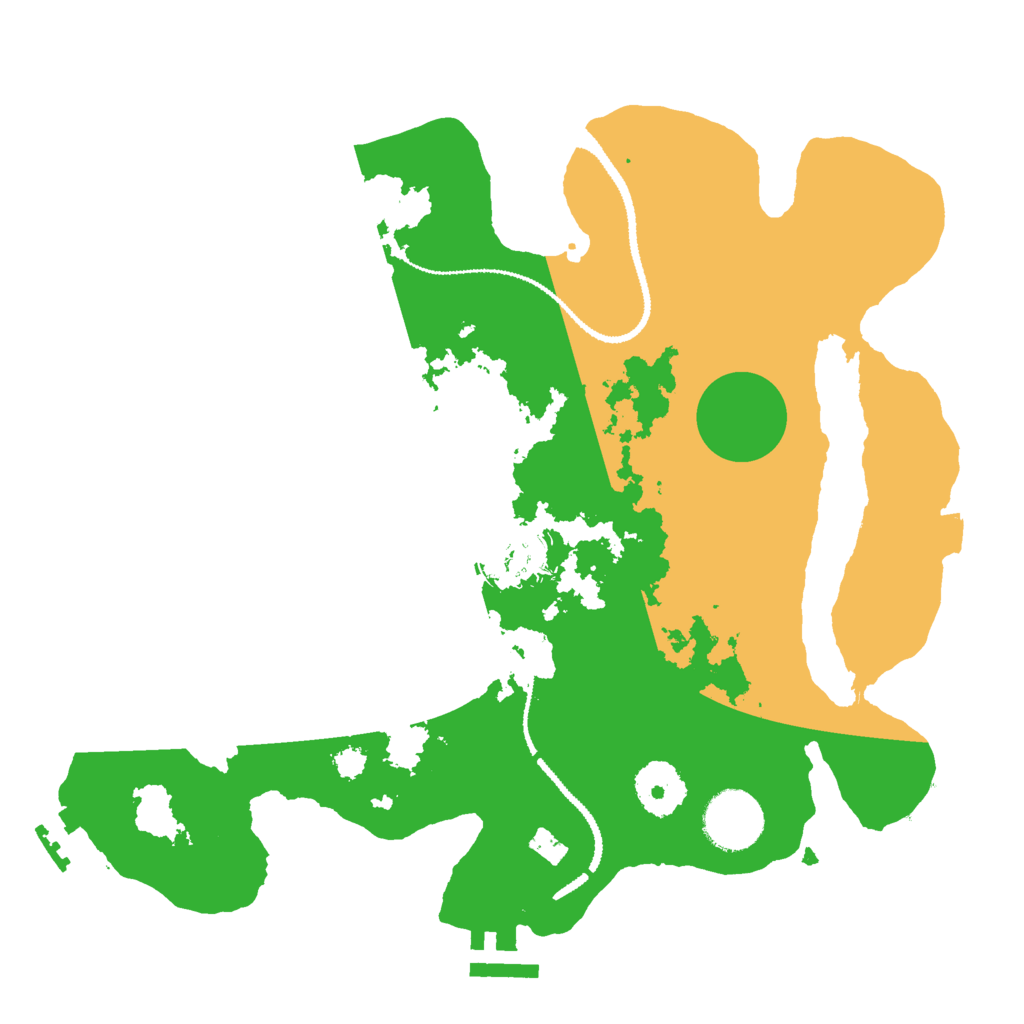 Biome Rust Map: Procedural Map, Size: 3000, Seed: 1234560987