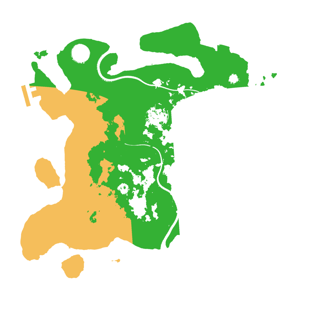 Biome Rust Map: Procedural Map, Size: 3000, Seed: 341569935