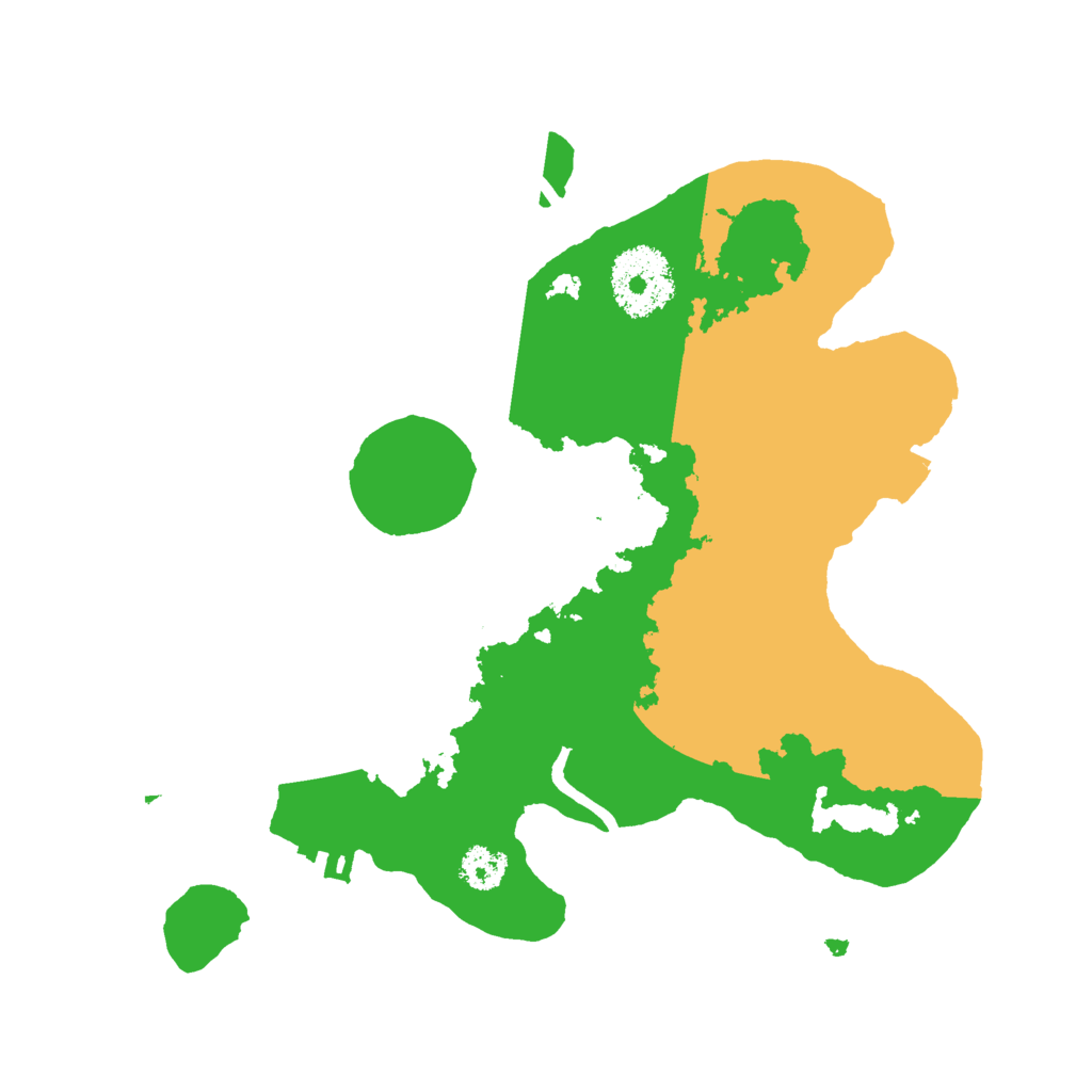 Biome Rust Map: Procedural Map, Size: 2500, Seed: 5511485