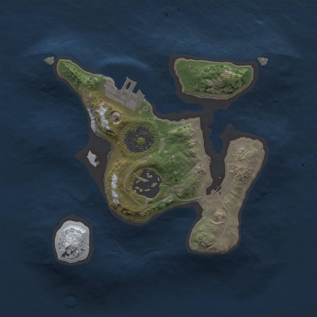 Rust Map: Procedural Map, Size: 1700, Seed: 1501855999, 5 Monuments