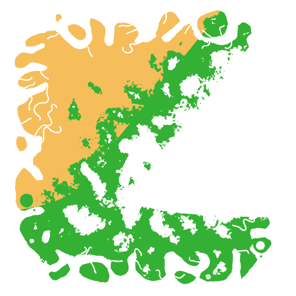 Biome Rust Map: Procedural Map, Size: 6000, Seed: 1689