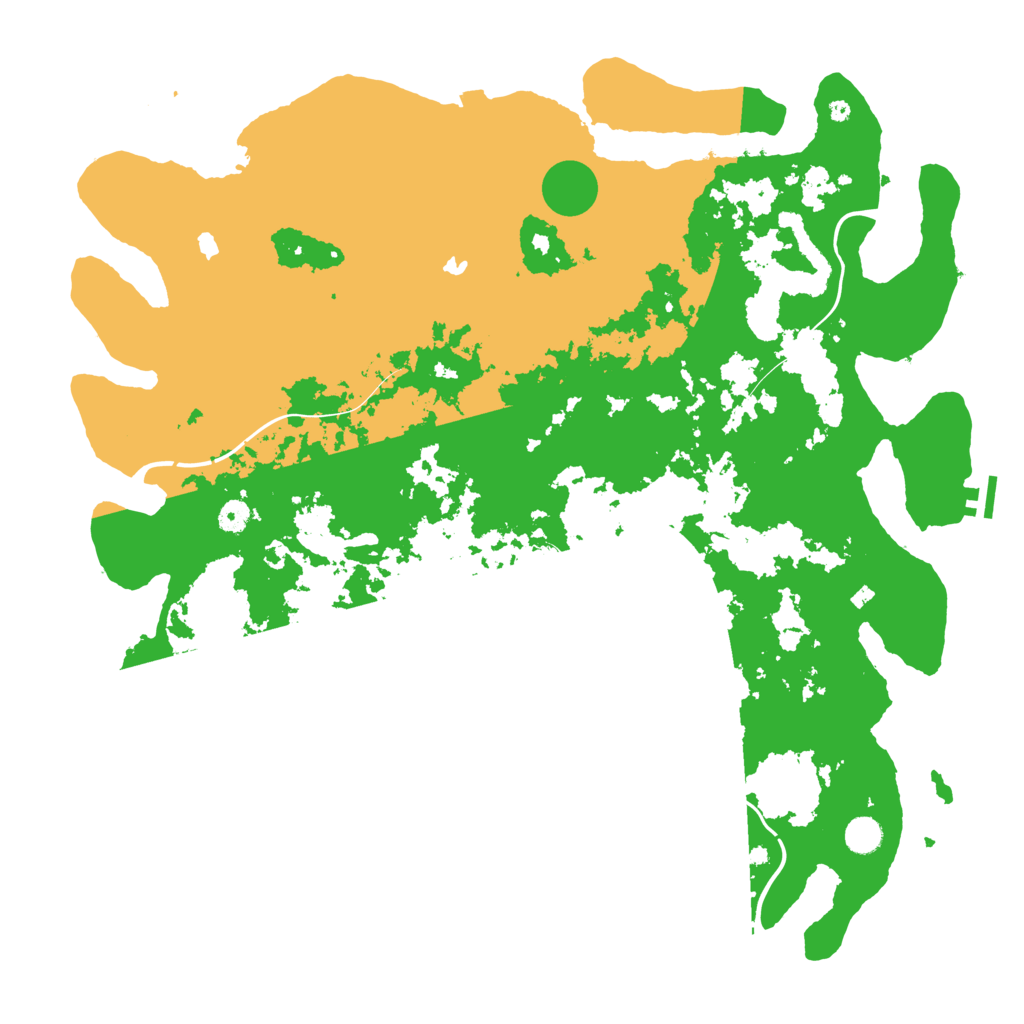 Biome Rust Map: Procedural Map, Size: 4850, Seed: 1772398014