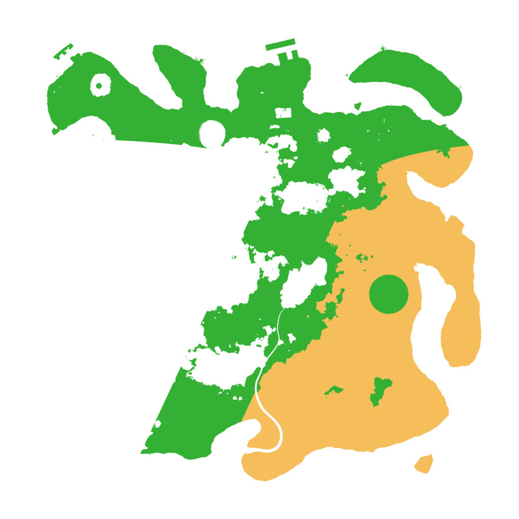 Biome Rust Map: Procedural Map, Size: 3500, Seed: 1325058680