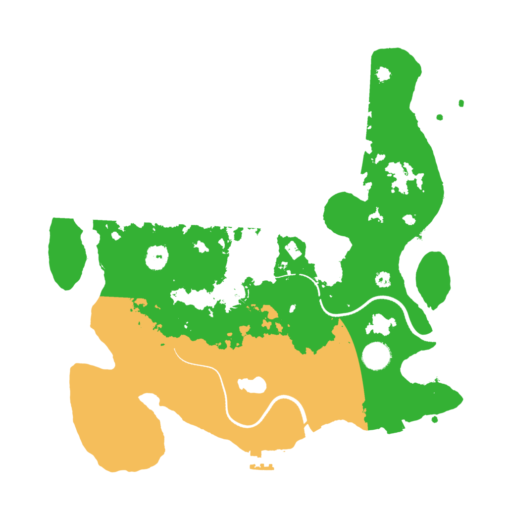 Biome Rust Map: Procedural Map, Size: 3200, Seed: 213143