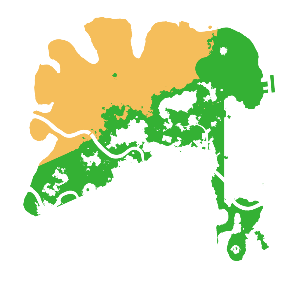 Biome Rust Map: Procedural Map, Size: 3499, Seed: 165767152