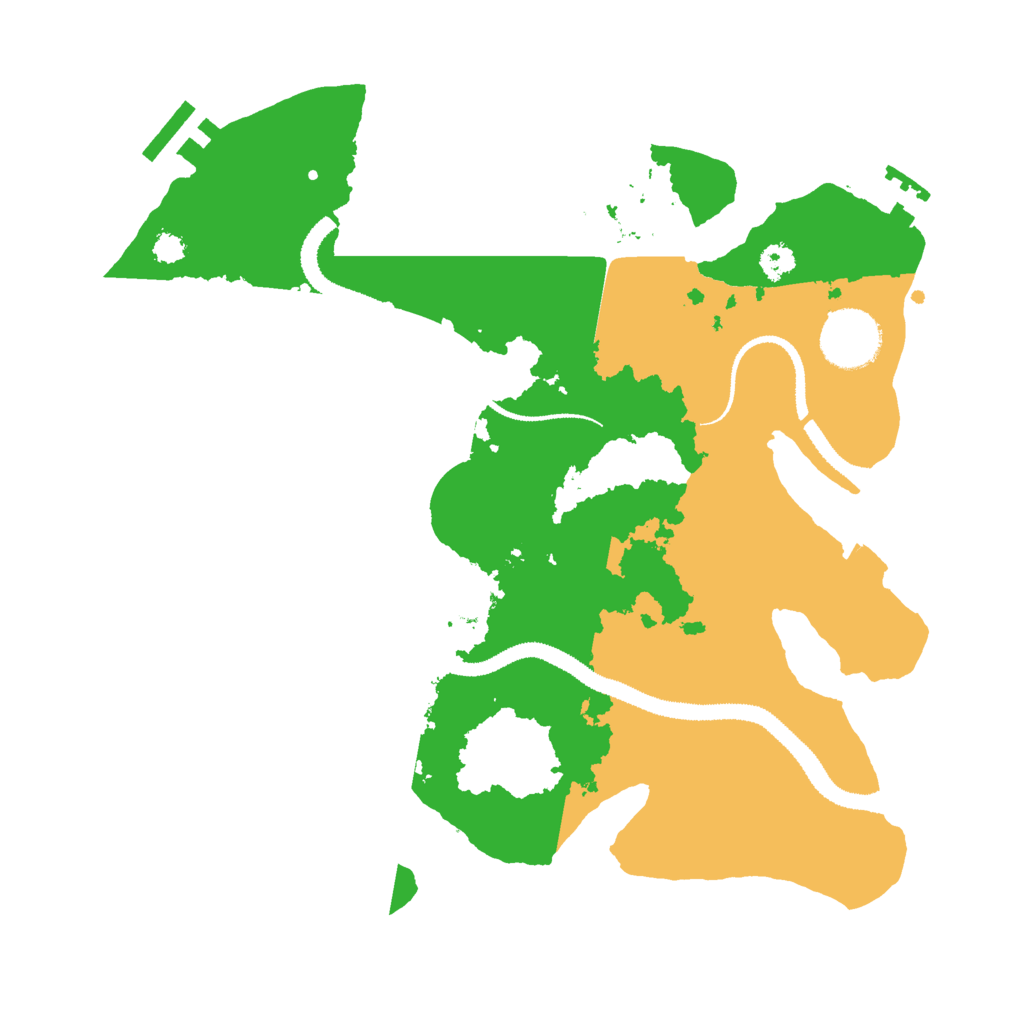 Biome Rust Map: Procedural Map, Size: 3000, Seed: 1547015308