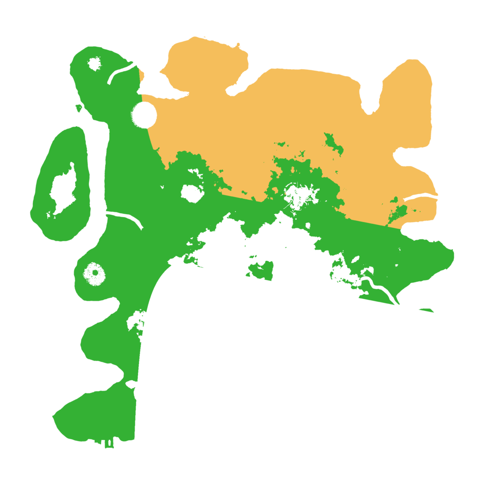 Biome Rust Map: Procedural Map, Size: 3500, Seed: 2034496554