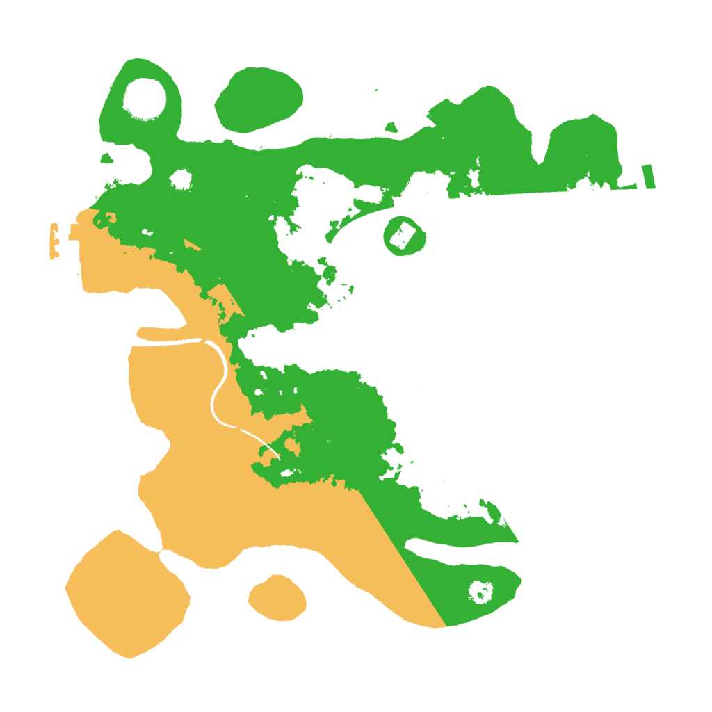 Biome Rust Map: Procedural Map, Size: 3000, Seed: 368709421