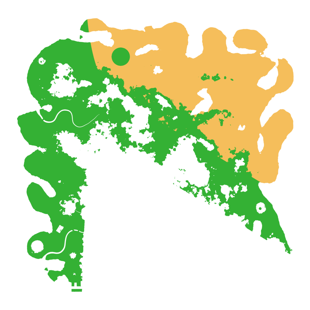 Biome Rust Map: Procedural Map, Size: 4500, Seed: 75905