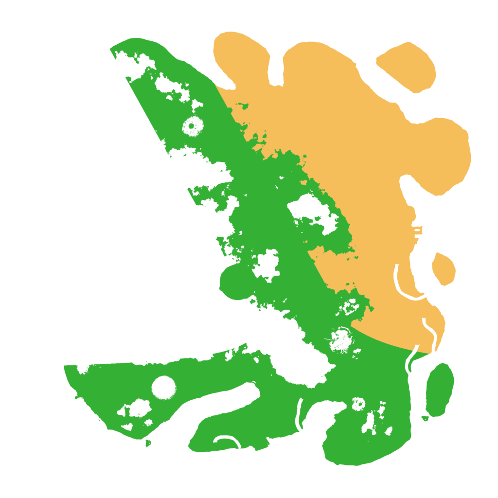 Biome Rust Map: Procedural Map, Size: 3700, Seed: 979639093