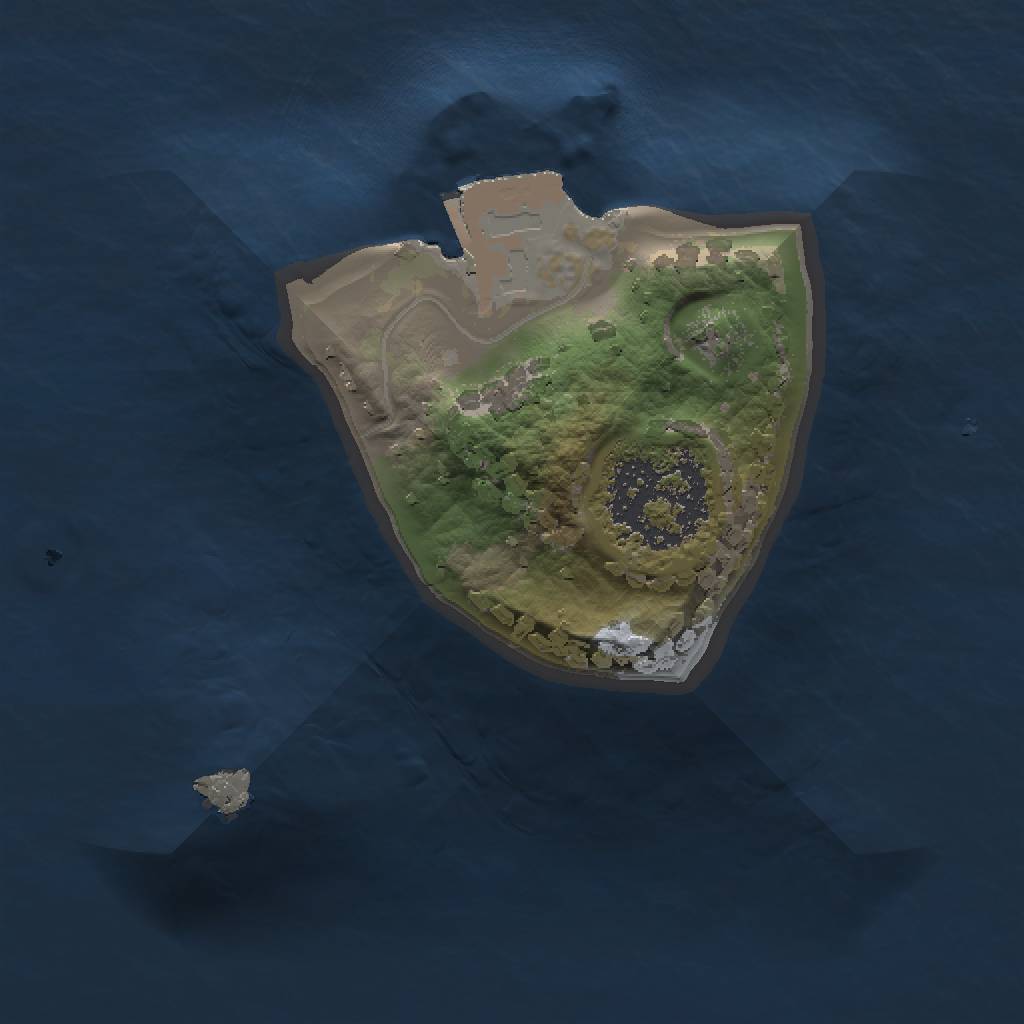 Rust Map: Procedural Map, Size: 1000, Seed: 861352646, 3 Monuments