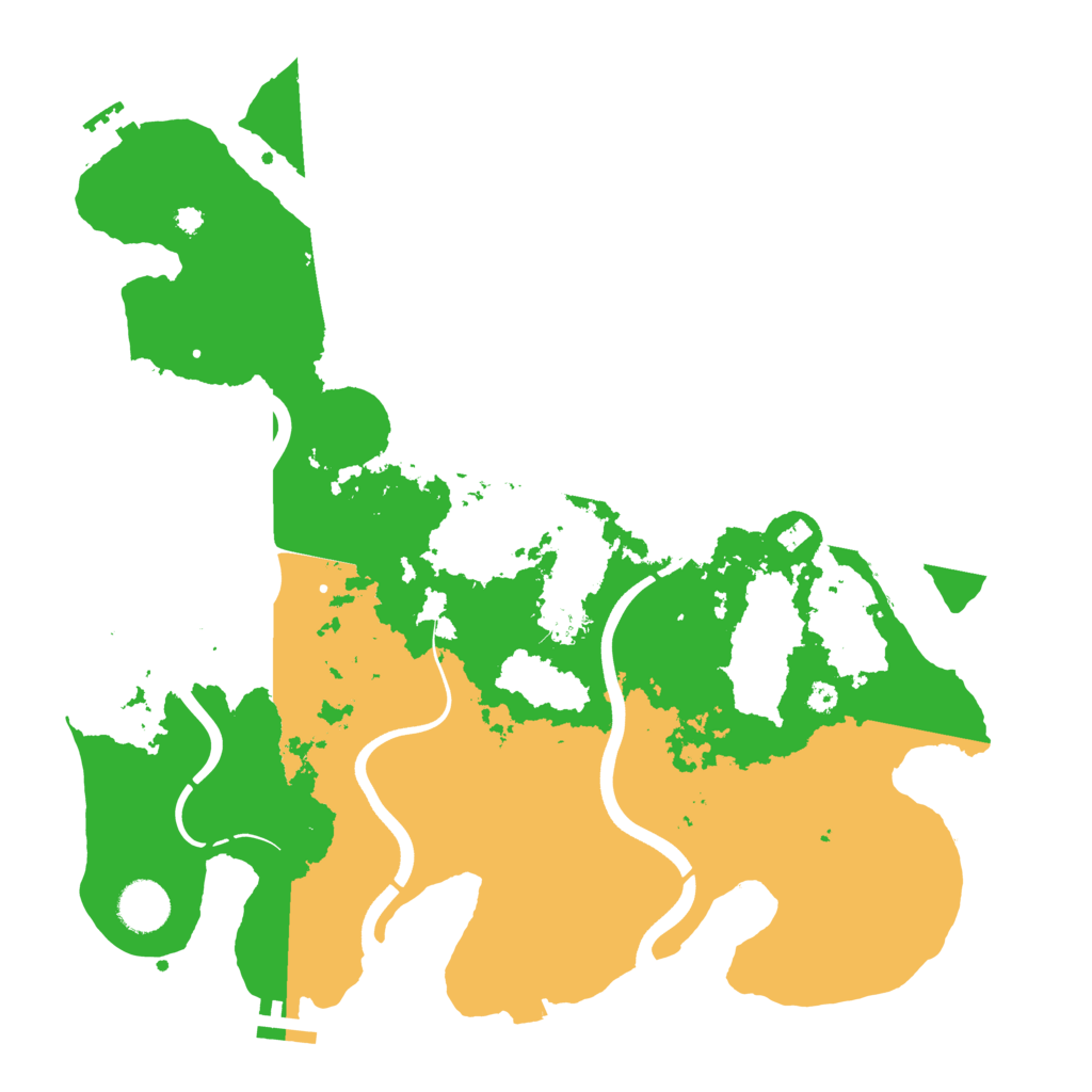 Biome Rust Map: Procedural Map, Size: 3700, Seed: 1941434459
