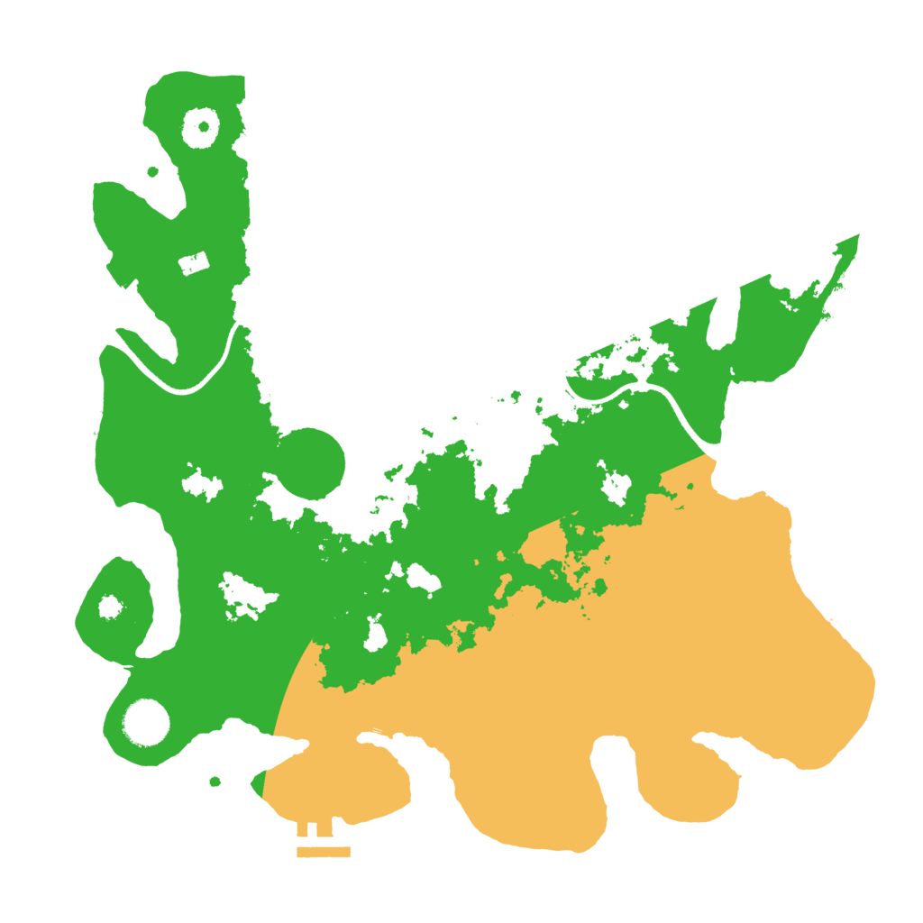 Biome Rust Map: Procedural Map, Size: 3500, Seed: 667672635