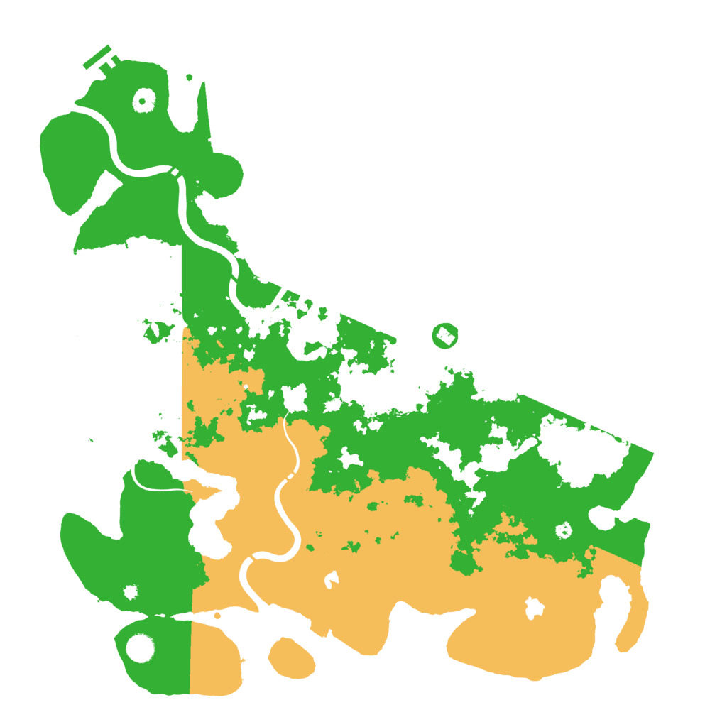 Biome Rust Map: Procedural Map, Size: 4500, Seed: 770000007