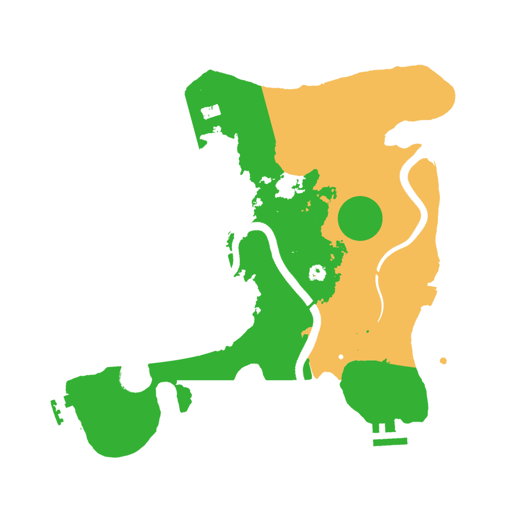 Biome Rust Map: Procedural Map, Size: 3000, Seed: 13000