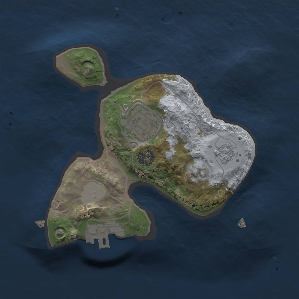 Rust Map: Procedural Map, Size: 1700, Seed: 1127008087, 6 Monuments