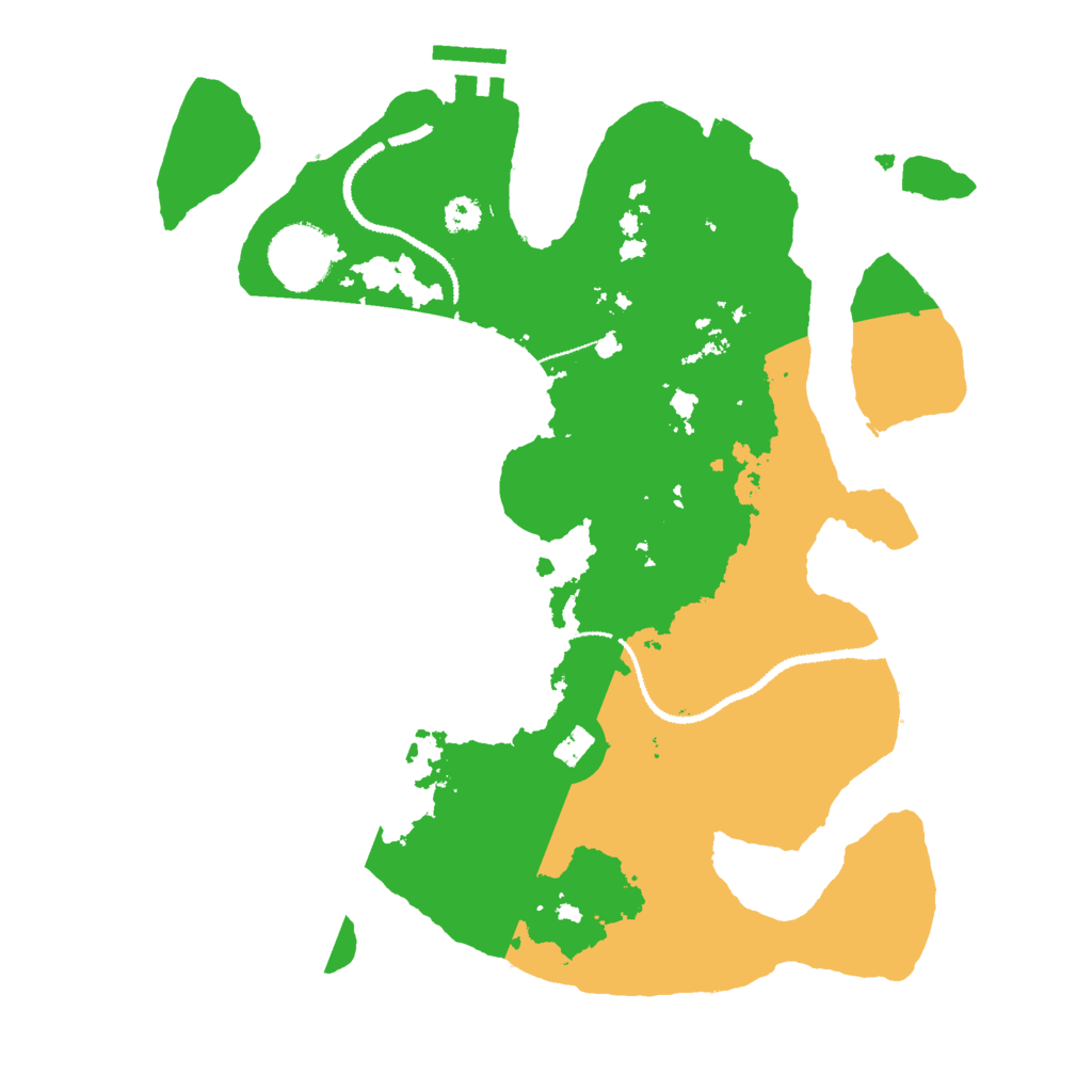 Biome Rust Map: Procedural Map, Size: 3000, Seed: 1067082085