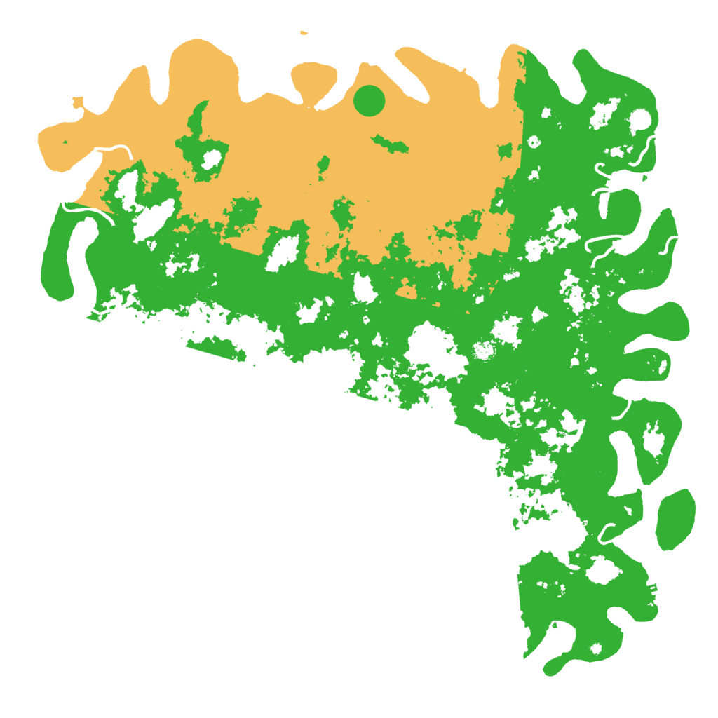 Biome Rust Map: Procedural Map, Size: 6000, Seed: 142522653