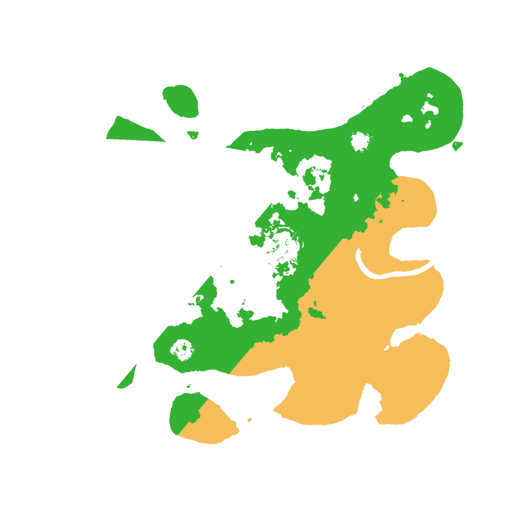 Biome Rust Map: Procedural Map, Size: 2500, Seed: 1030542801