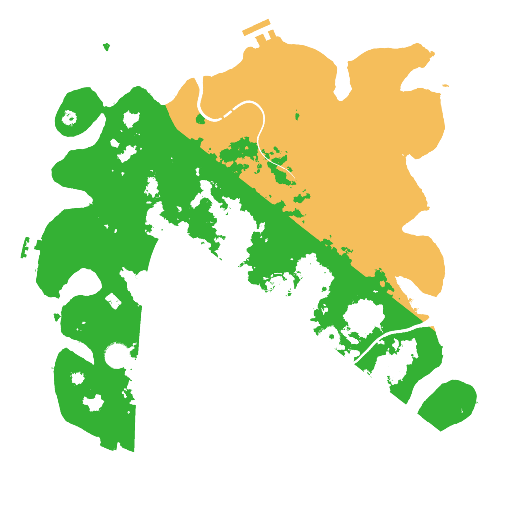Biome Rust Map: Procedural Map, Size: 3500, Seed: 26081321