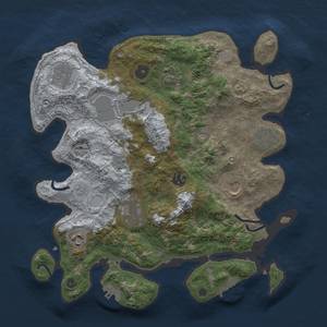 Thumbnail Rust Map: Procedural Map, Size: 3500, Seed: 1591041794, 16 Monuments