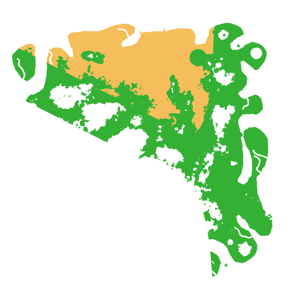 Biome Rust Map: Procedural Map, Size: 4500, Seed: 47111616
