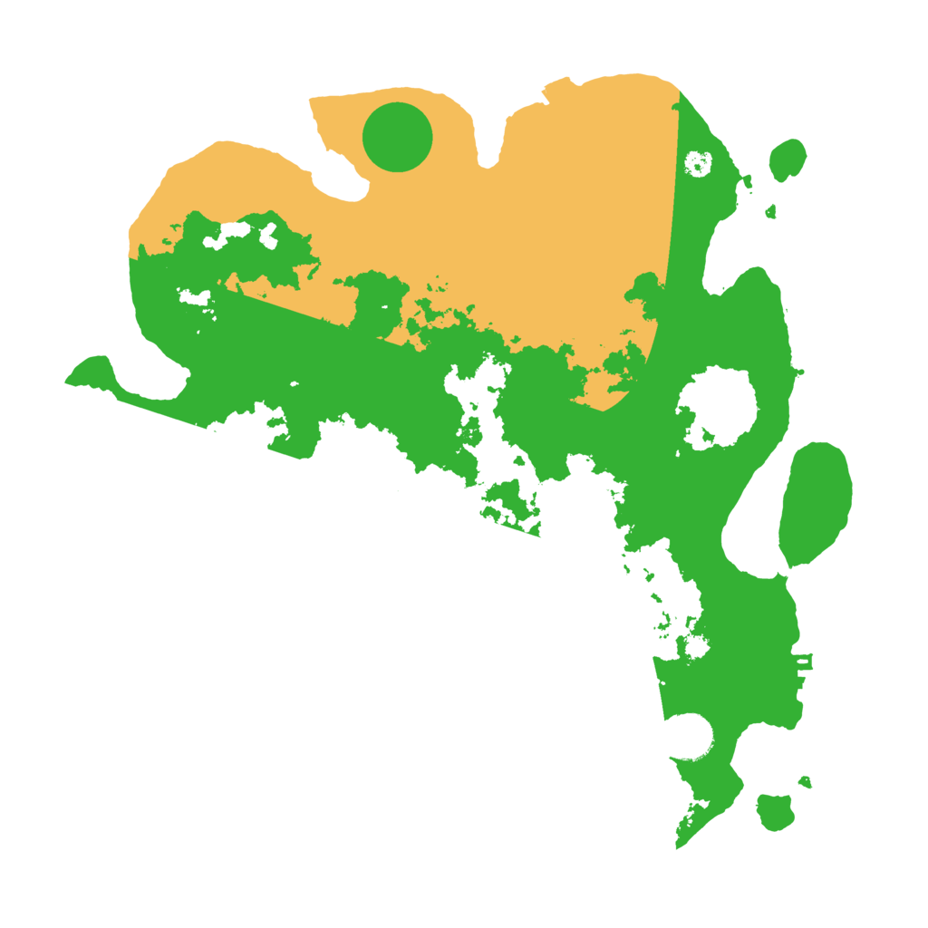 Biome Rust Map: Procedural Map, Size: 3500, Seed: 84798895