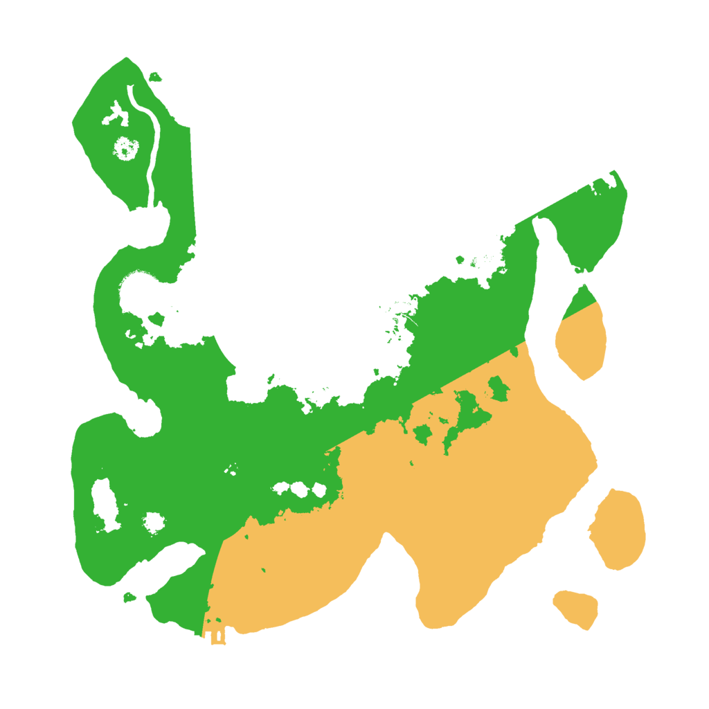 Biome Rust Map: Procedural Map, Size: 3000, Seed: 158773655
