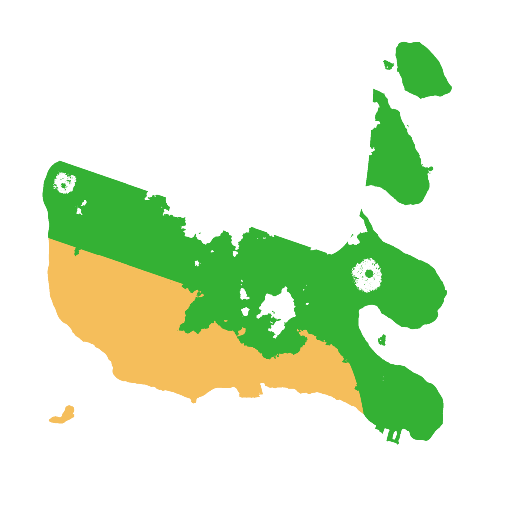 Biome Rust Map: Procedural Map, Size: 2500, Seed: 437192123