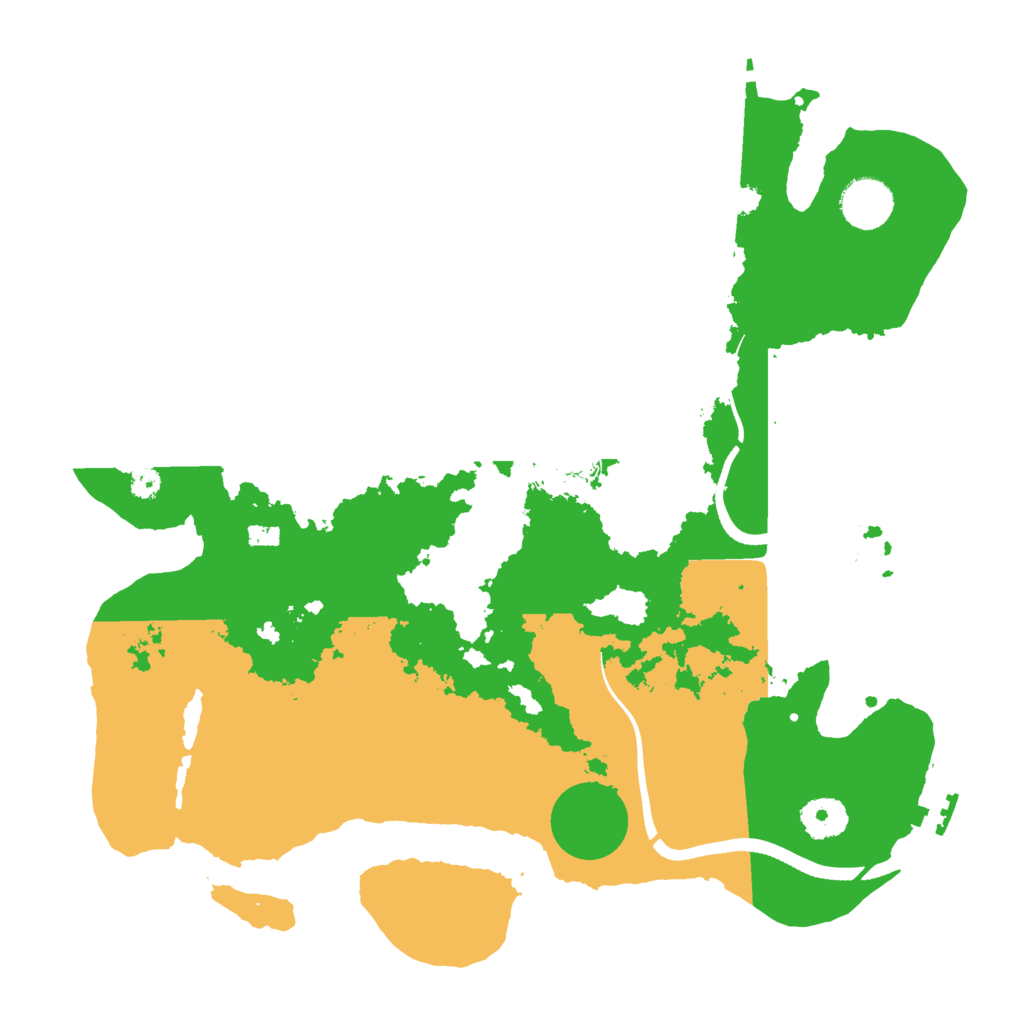 Biome Rust Map: Procedural Map, Size: 3500, Seed: 2047931685