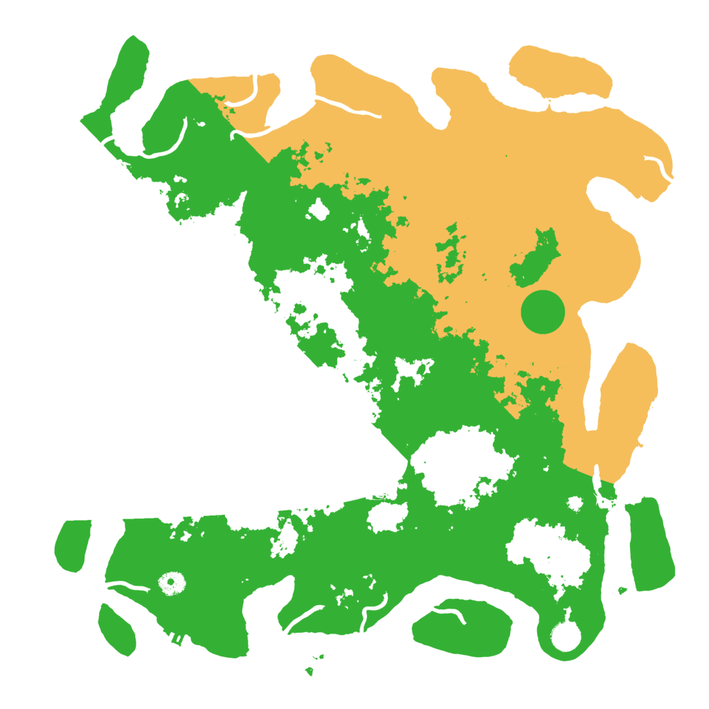 Biome Rust Map: Procedural Map, Size: 4250, Seed: 8486