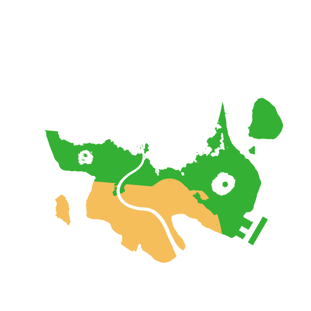 Biome Rust Map: Procedural Map, Size: 2100, Seed: 1234