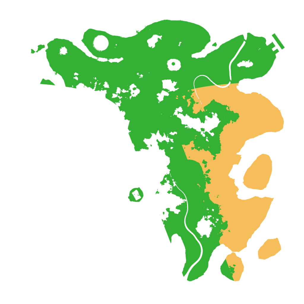 Biome Rust Map: Procedural Map, Size: 3500, Seed: 1009078621