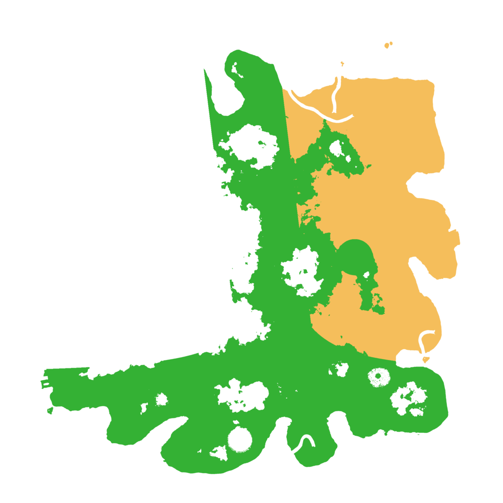 Biome Rust Map: Procedural Map, Size: 3690, Seed: 1066