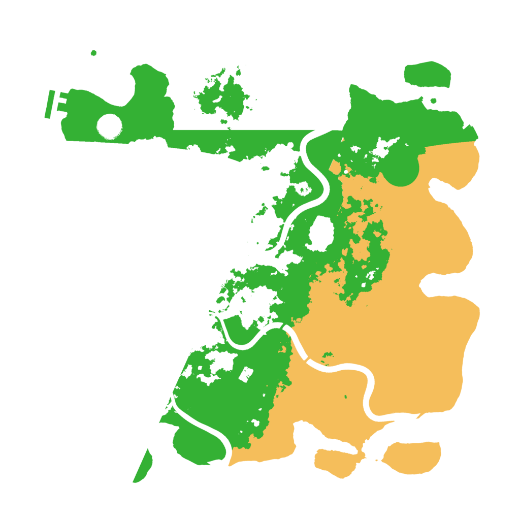Biome Rust Map: Procedural Map, Size: 3700, Seed: 1516