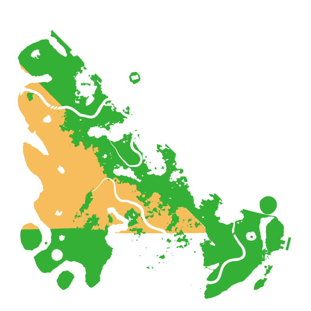 Biome Rust Map: Procedural Map, Size: 4800, Seed: 453979794