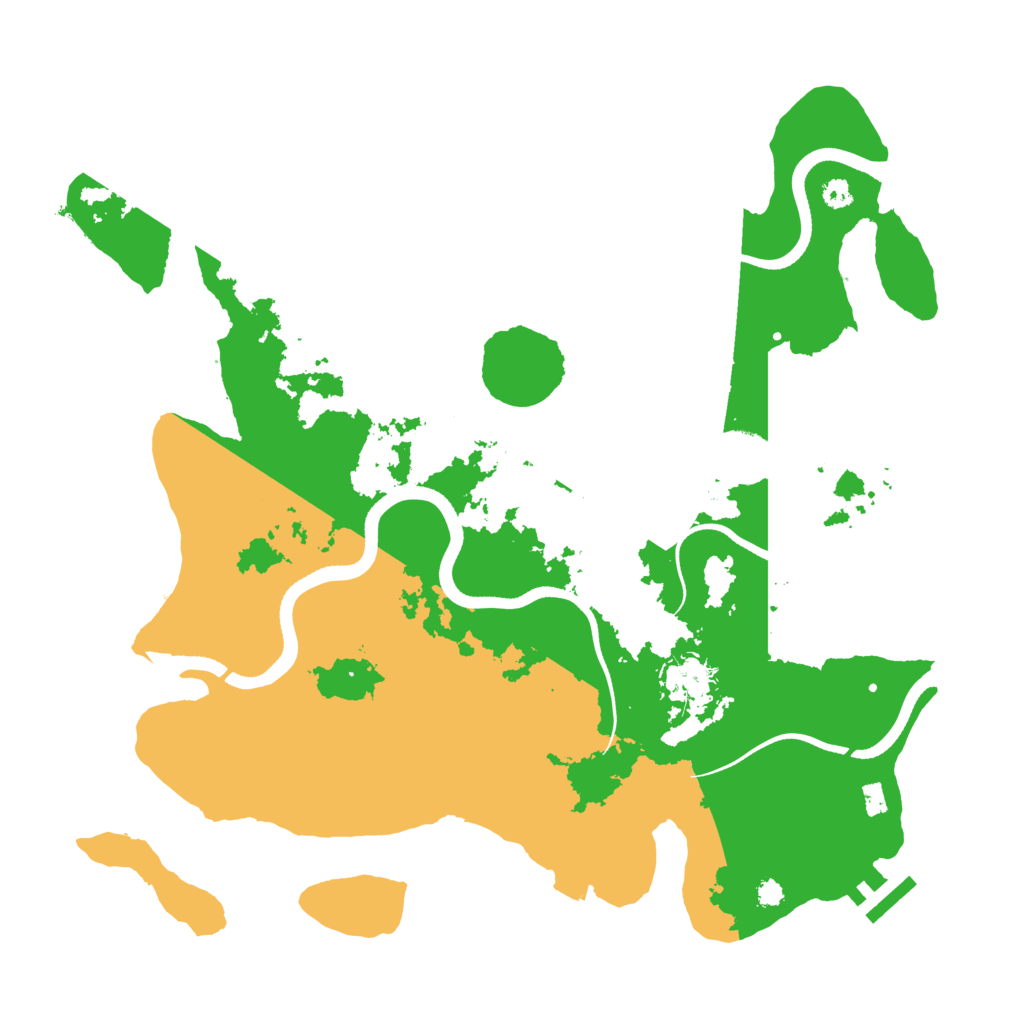 Biome Rust Map: Procedural Map, Size: 3500, Seed: 565827983