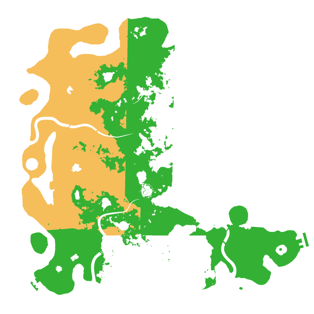 Biome Rust Map: Procedural Map, Size: 4500, Seed: 12322