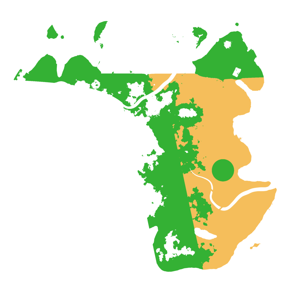 Biome Rust Map: Procedural Map, Size: 3500, Seed: 1816871183